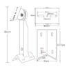 Compcctv Soporte universal para cámara de seguridad de_3