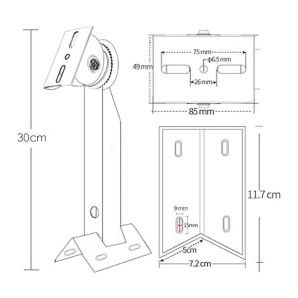 Compcctv Soporte universal para cámara de seguridad de_3
