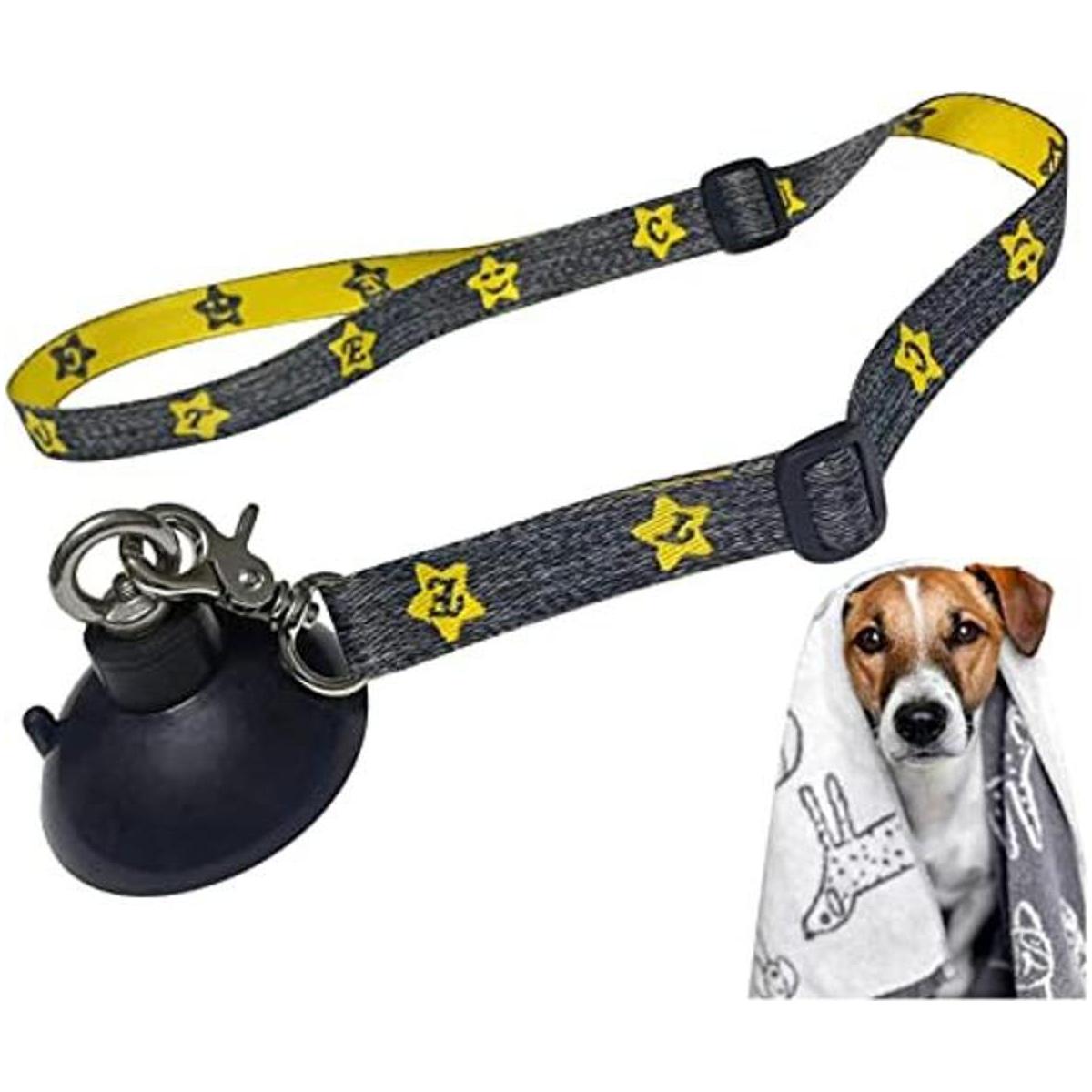 Correa de baño para perros con ventosa pesada correa de
