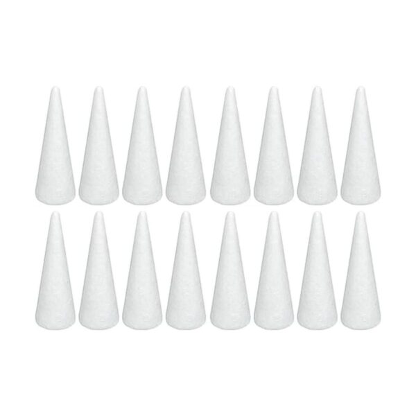 Crafjie Paquete de 16 conos de espuma para manualidades_1