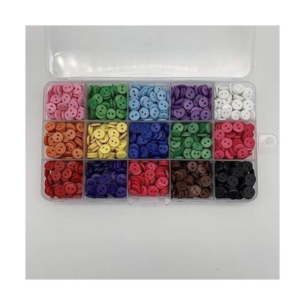 Crafjie Botones de costura de resina de 0.354 in 2
