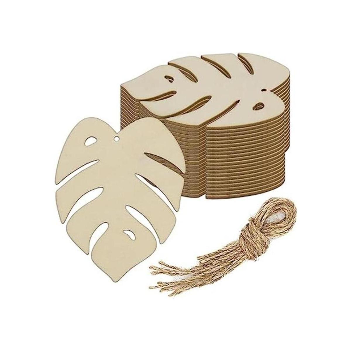 Creaides Plam Leaf Wood DIY Crafts Cutouts Madera Tortuga