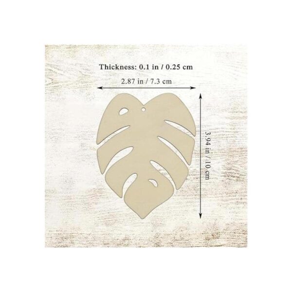 Creaides Plam Leaf Wood DIY Crafts Cutouts Madera Tortuga_2