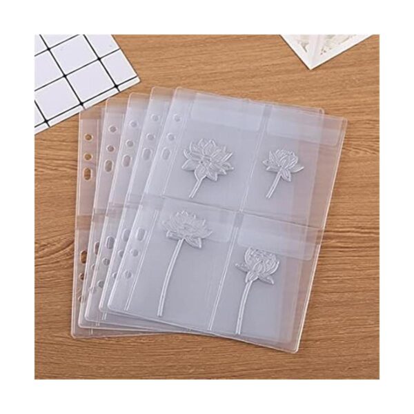 Cubierta para carpeta de 6 anillas A5 con 10 bolsillos de_2