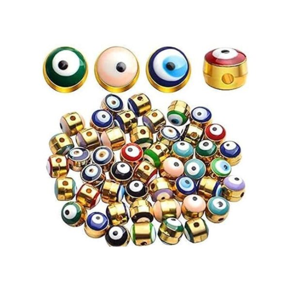 Cuentas de ojo malvado 50 piezas de forma redonda_1