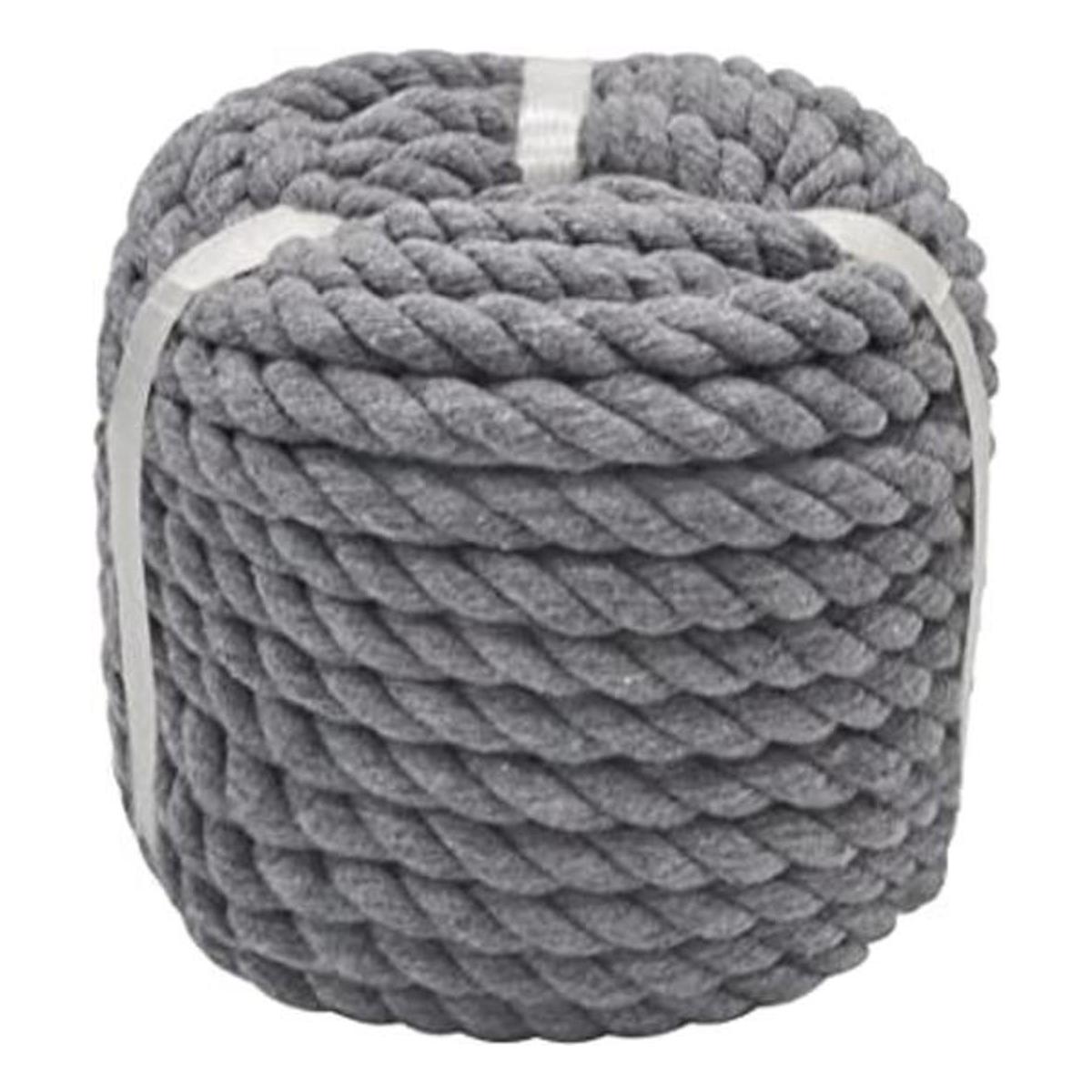 Cuerda de algodón 100 natural de 50 pies 12 pulgada