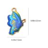 DIYstore 30 dijes de mariposa esmaltados de aleación de_2