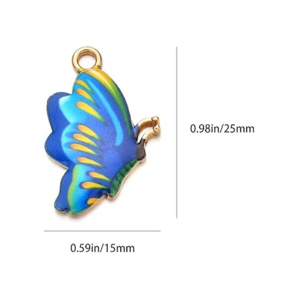 DIYstore 30 dijes de mariposa esmaltados de aleación de_2
