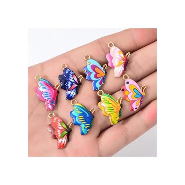 DIYstore 30 dijes de mariposa esmaltados de aleación de_6