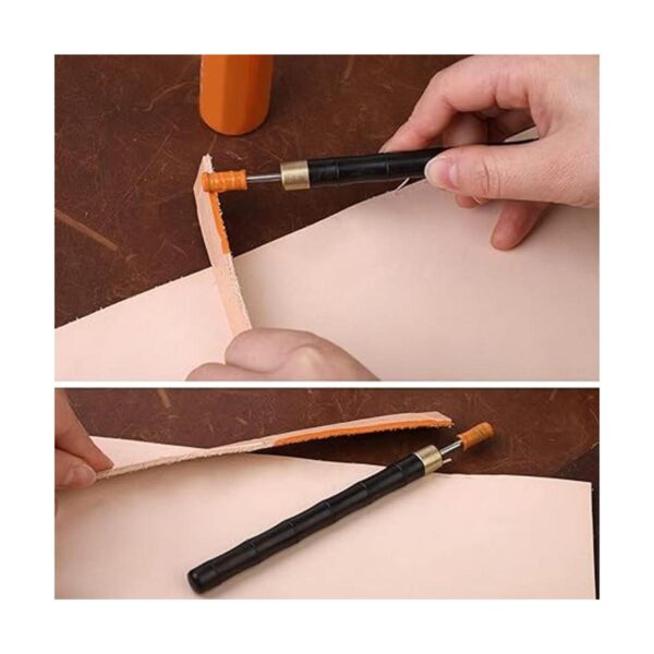 DIUDUS Rotulador de tinte de borde mango de madera acero