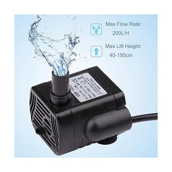 DGZZI Bomba sumergible USB de 3 W USB1020 DC3.5V9V Mini_5