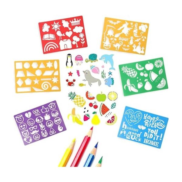 DIYASY Juego de 20 plantillas de dibujo para niños gran