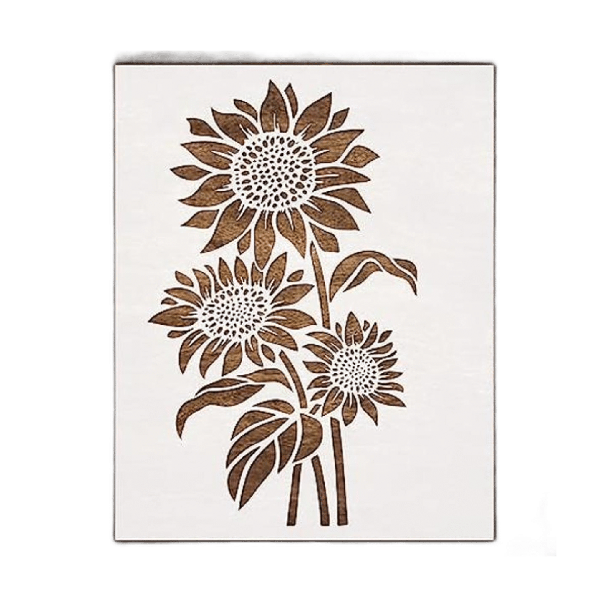 DLY LIFESTYLE Plantilla grande de girasol 12 x 15