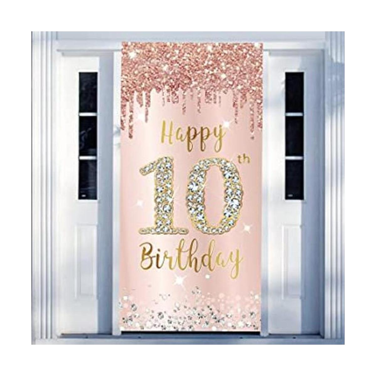 Decoración de telón de fondo para puerta de feliz