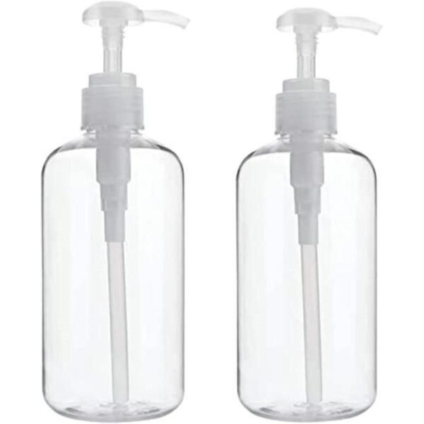 Dedoot Botella de bomba de 2 botellas de plástico vacías