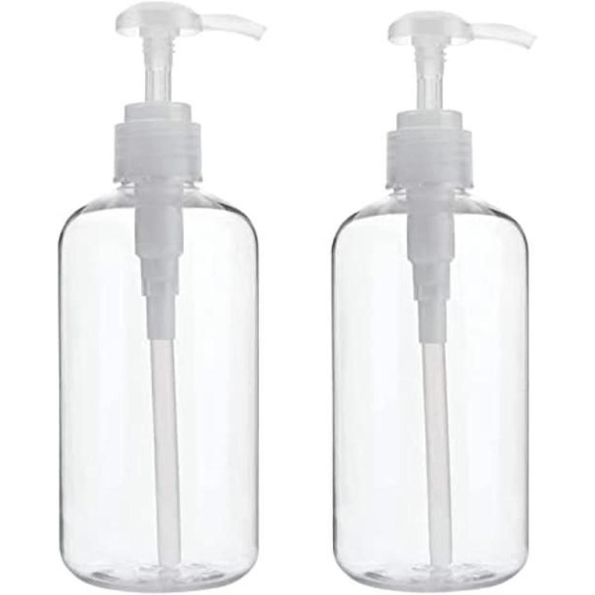 Dedoot Botella de bomba de 2 botellas de plástico vacías