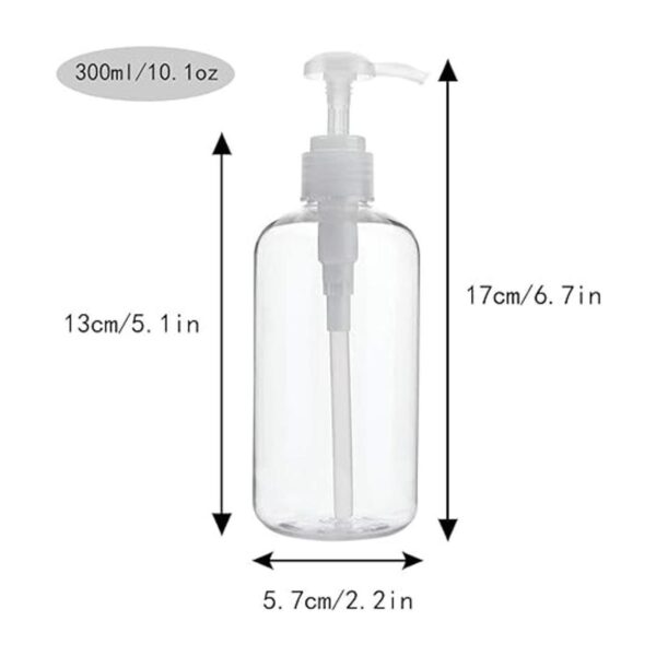 Dedoot Botella de bomba de 2 botellas de plástico vacías