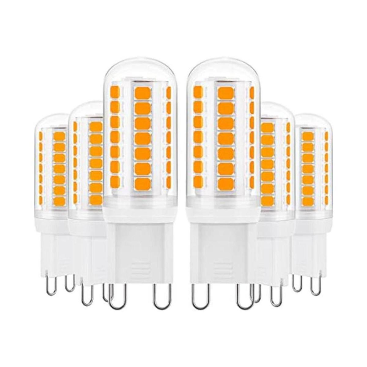 DiCUNO Bombilla LED G9 de 3000 K color blanco cálido