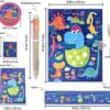 Diario para niños con cerradura diario de dinosaurio y