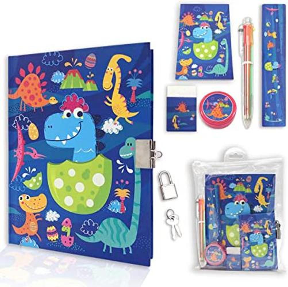 Diario para niños con cerradura diario de dinosaurio y