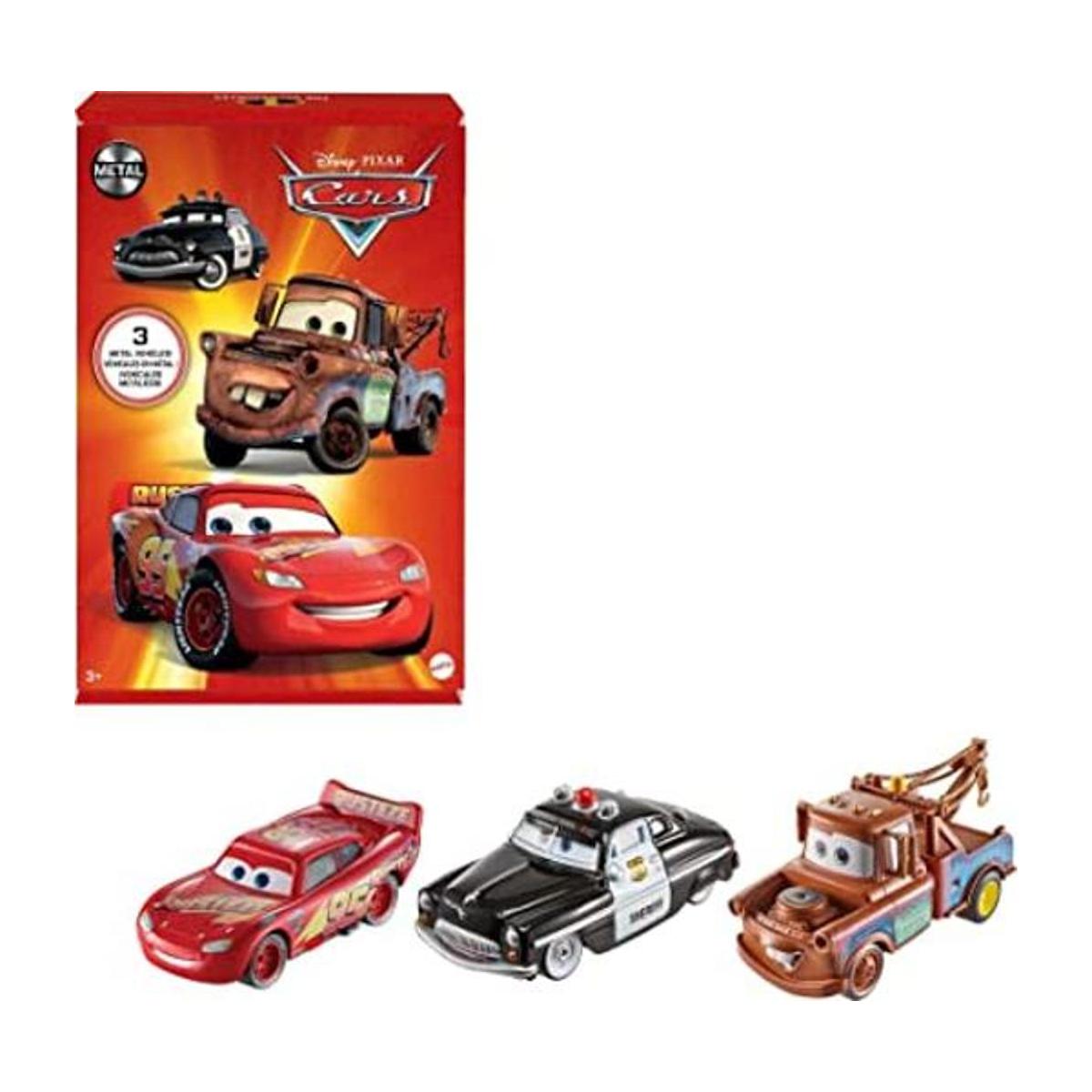 Disney y Pixar Juguetes para autos paquete de 3 resortes