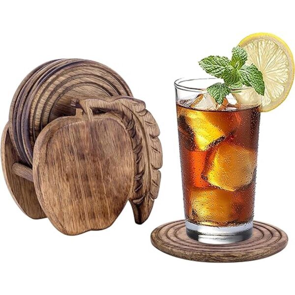 Divit Posavasos de madera para bebidas ecológicos_1