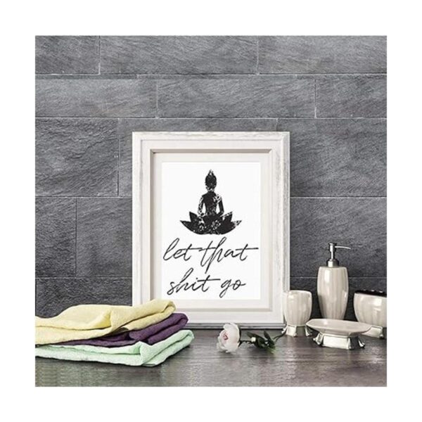 Divertido letrero de baño impresiones en lienzo y póster_4