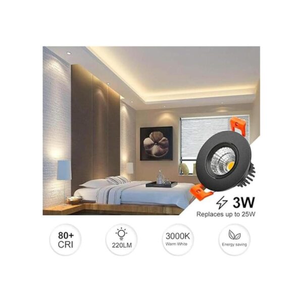 Downlight LED de 2 pulgadas iluminación empotrada de 3 W_2