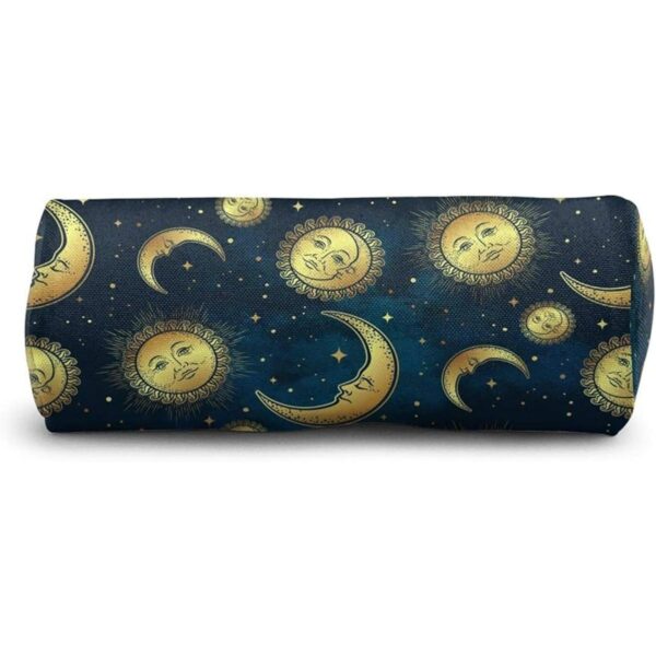 Duduho Estuche para lápices con diseño de luna y estrellas_4