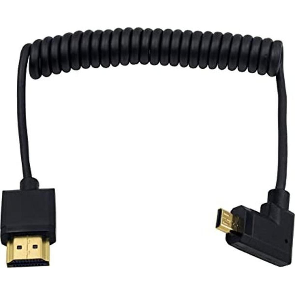 Duttek Cable HDMI a Micro HDMI en espiral para canal de