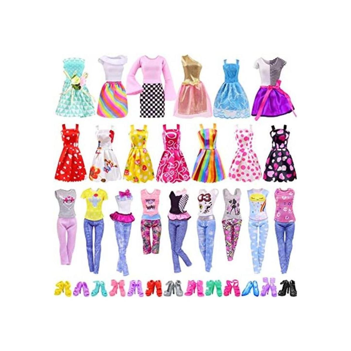 Ecore Fun Juego de 30 piezas de ropa y accesorios de