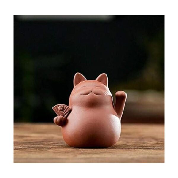 EatingBiting Chinese Zisha Tea Pet Maneki Neko Lucky