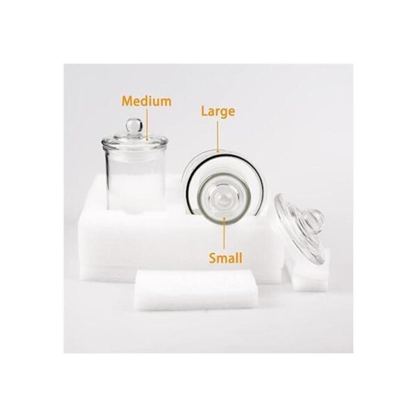 Easeen Mini tarros de cristal para boticario