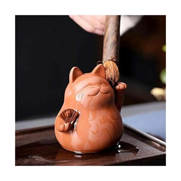 EatingBiting Chinese Zisha Tea Pet Maneki Neko Lucky