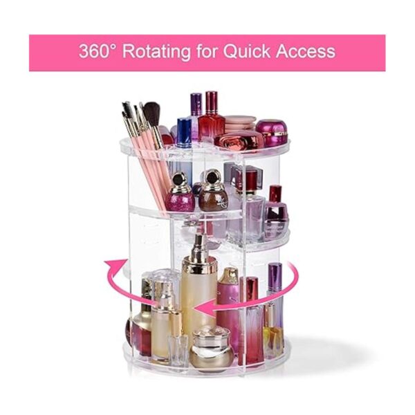 Easyhouse Organizador de maquillaje giratorio de 360_4