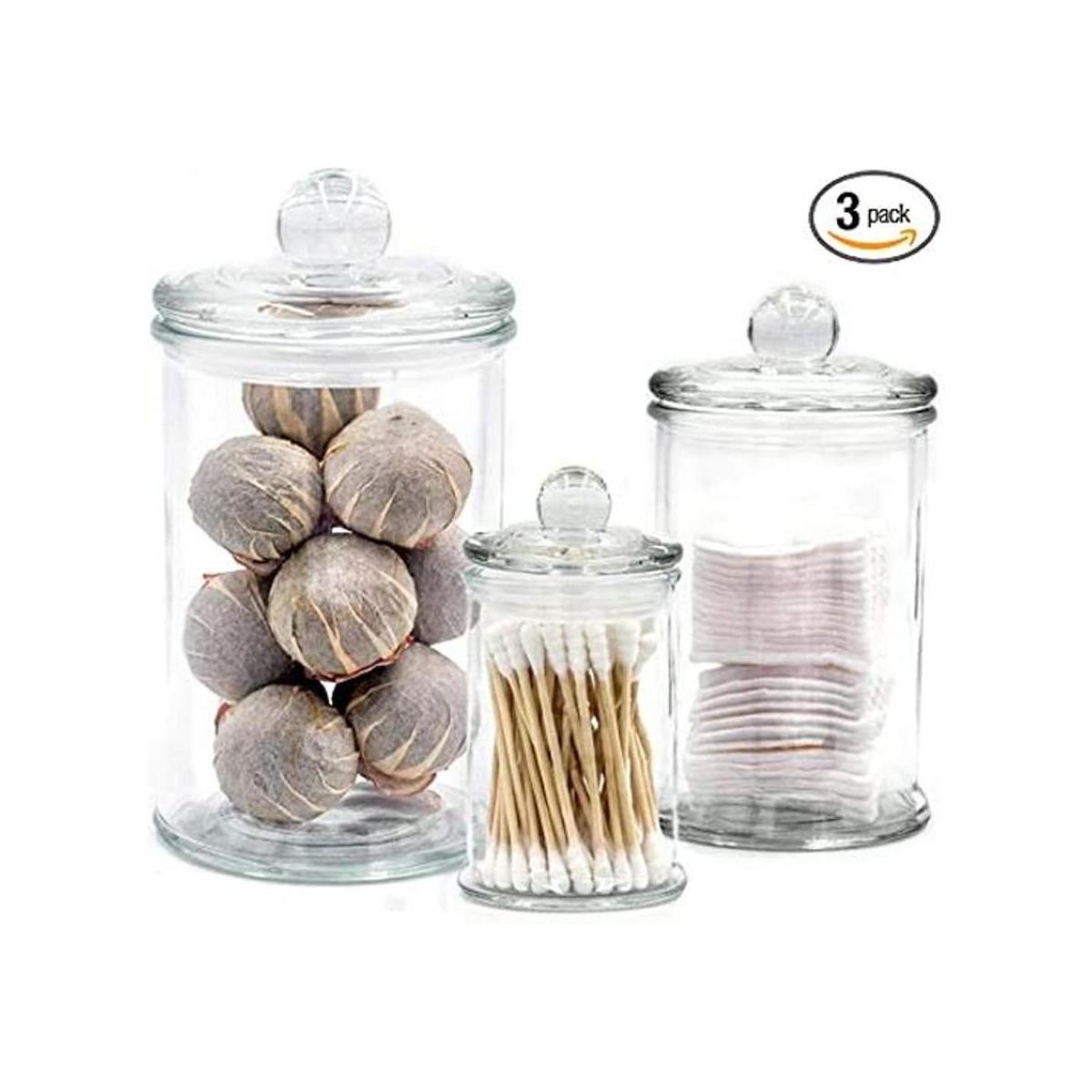 Easeen Mini tarros de cristal para boticario