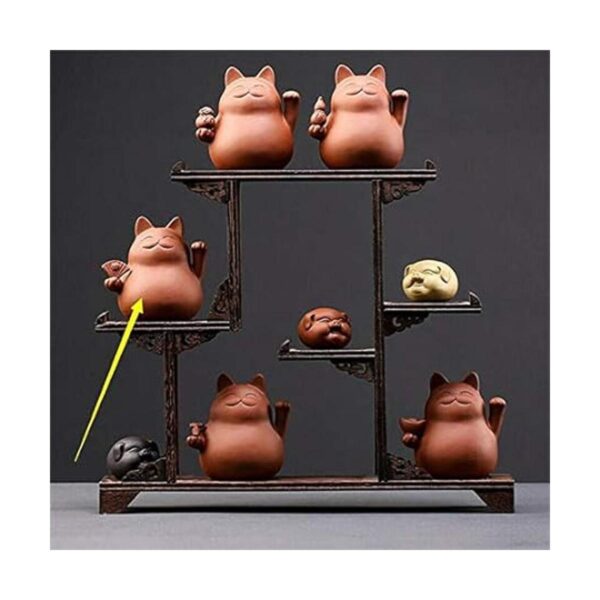 EatingBiting Chinese Zisha Tea Pet Maneki Neko Lucky