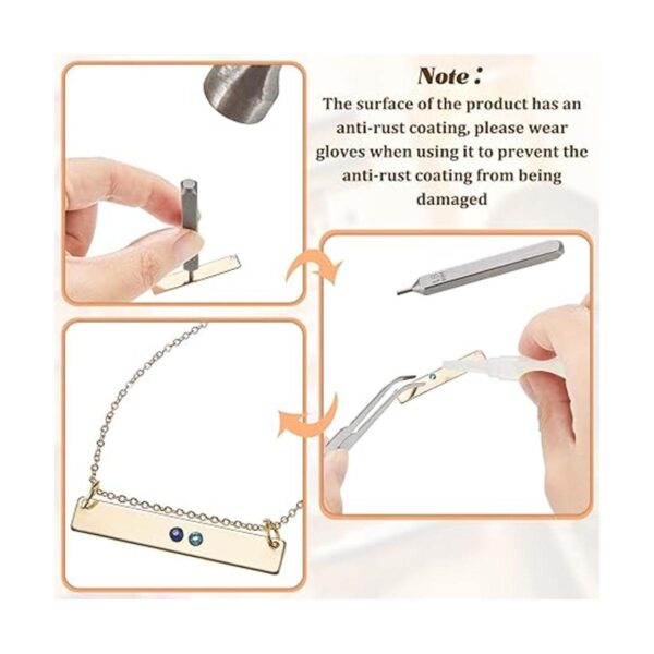 El kit de punzones de metal de Crystal Setter incluye 3_4