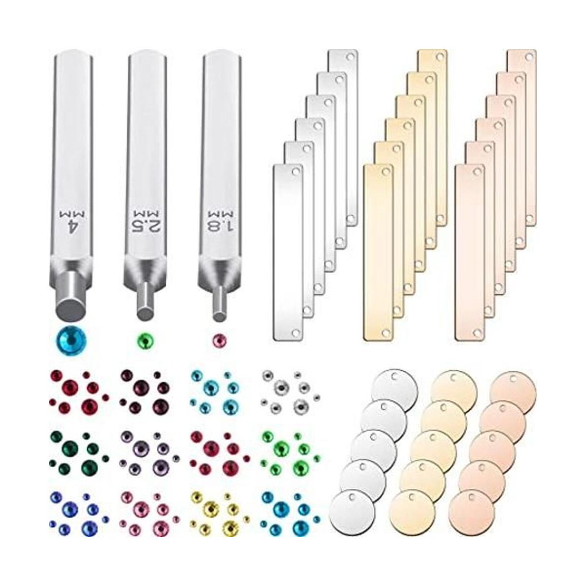 El kit de punzones de metal de Crystal Setter incluye 3