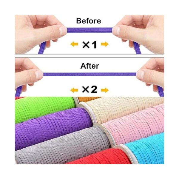 Elastic Bands Phinicco 16 Colors 52 Yards 14 Inch Elastic