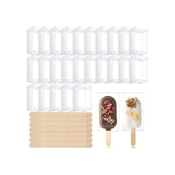 El juego de 50 cajas para pasteles de helado incluye 25_1