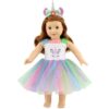 Emily Rose 18 Inch Doll Clothes Unicorn Glittery Doll_1