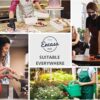 Encasa Homes Delantal guantes de horno colecciones de