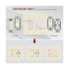 Embellecedor Enerlites para enchufe sin tornillos seguro_5