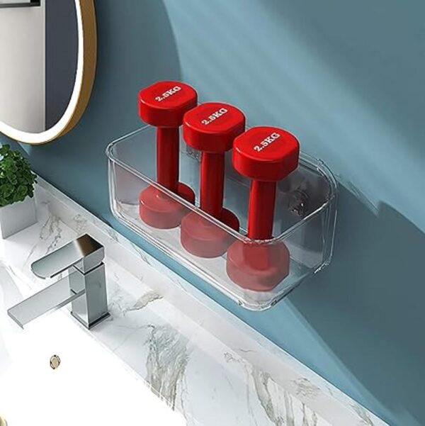 Estante organizador de plástico para montaje en pared