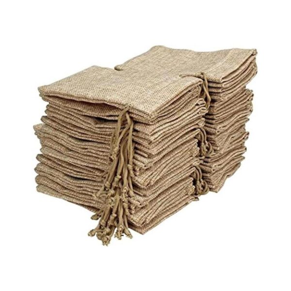 FASOTY Lote de 50 bolsas de arpillera de 3.5 x 5 pulgadas_1