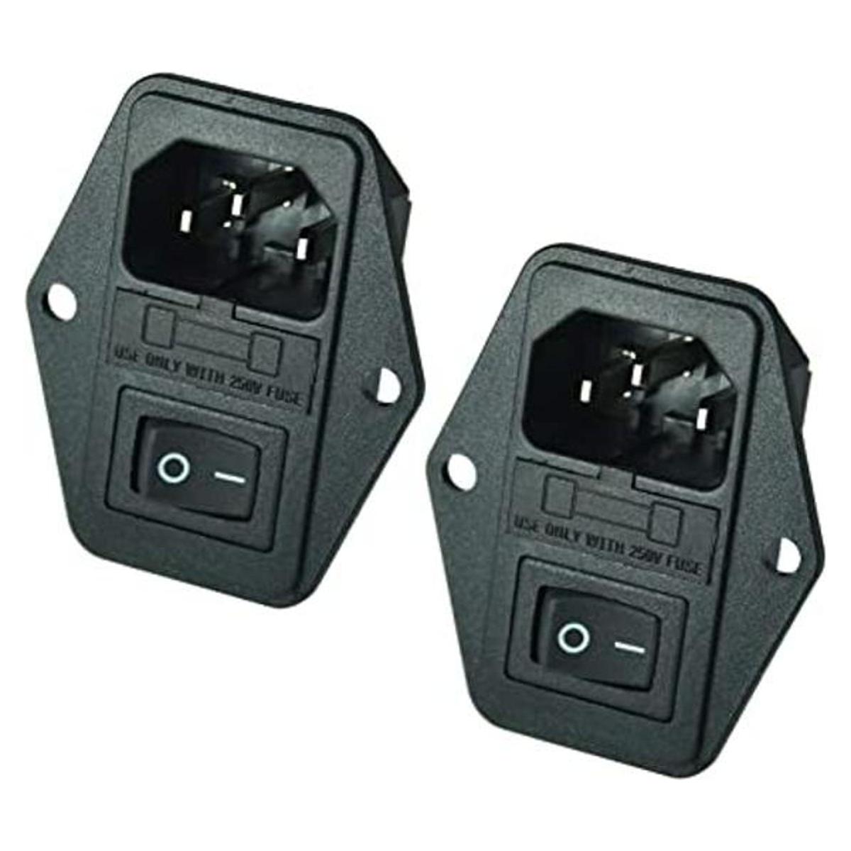 FILSHU IEC320 C14 Enchufe macho de entrada de corriente