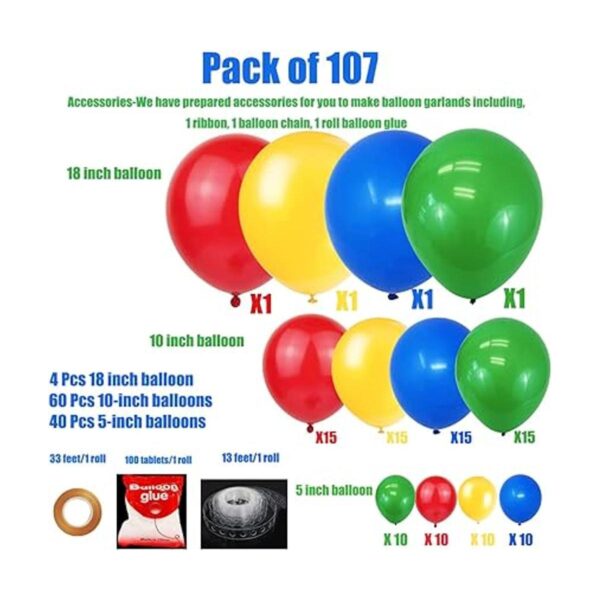 FUNPRT Guirnalda de globos de juguete Globos de látex_2