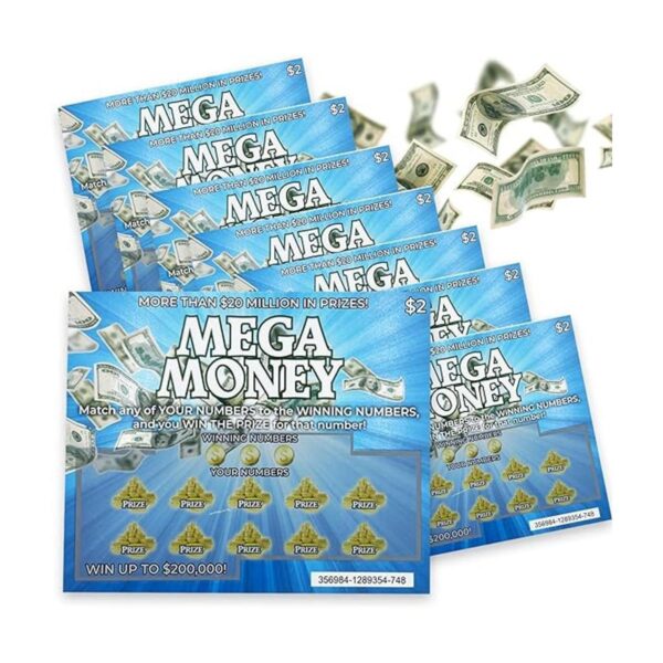 Fake Lottery Ticket Scratcher 8 Pack Fake Lotto boletos_1