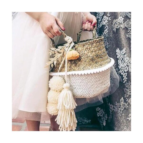 Flecos de bola con borde de pompones cinta para coser_5